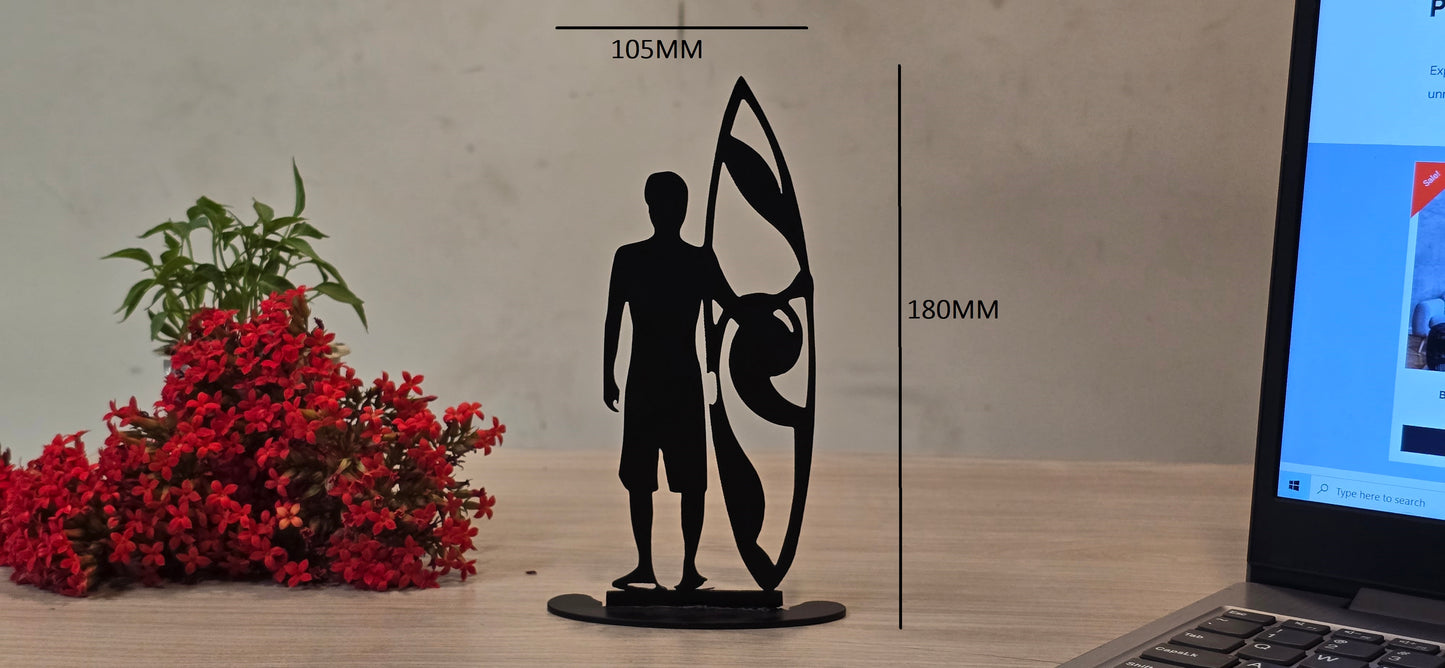 Surfer Boy metal Desktop art