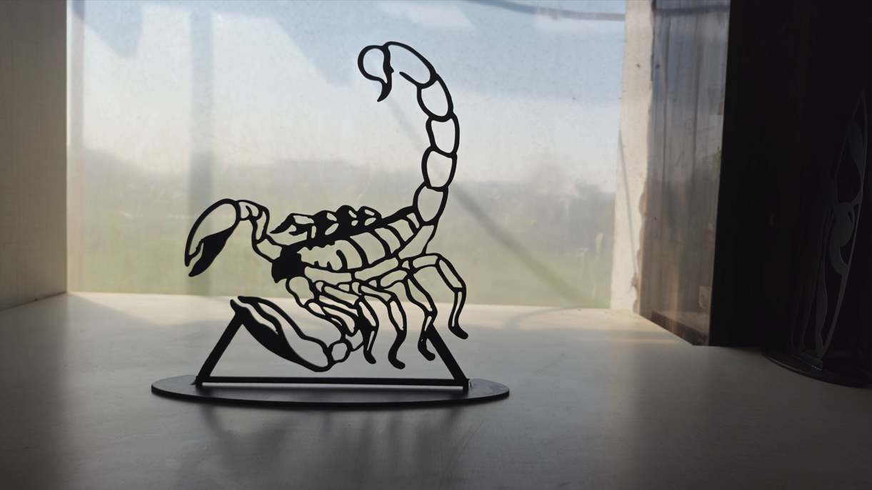 Scorpio Zodiac Sign metal art