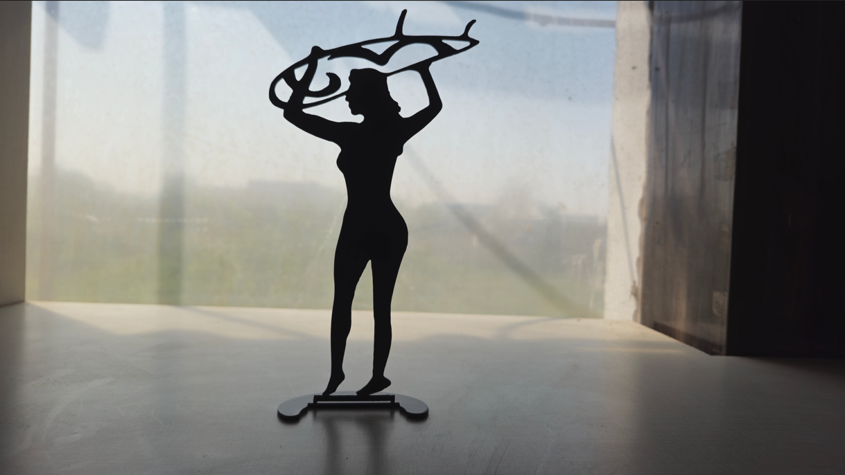 Surfer Girl metal Desktop metal art