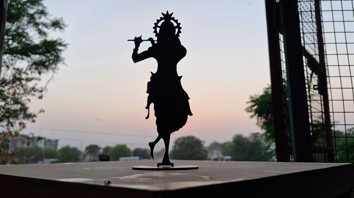 Lord Krishna metal art