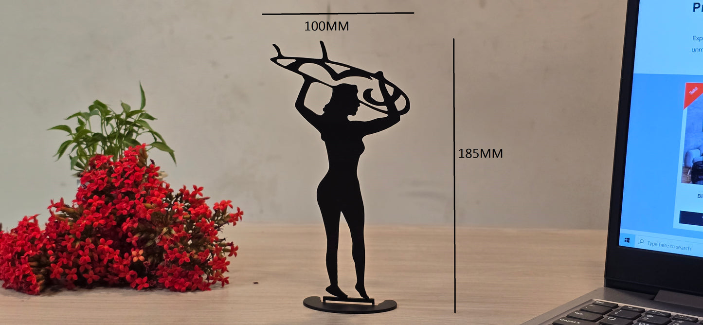 Surfer Girl metal Desktop metal art