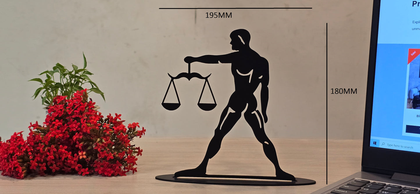 Justice metal art