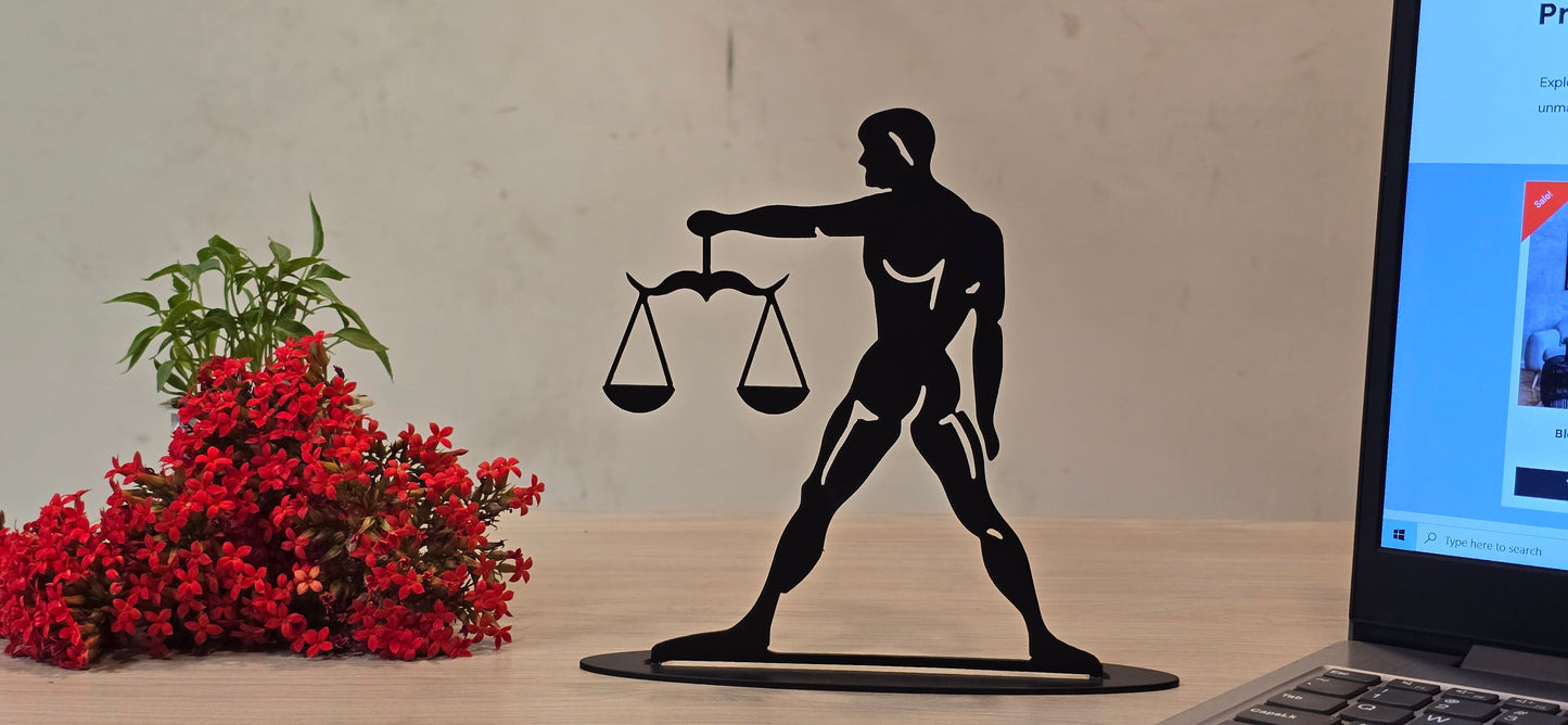 Justice metal art