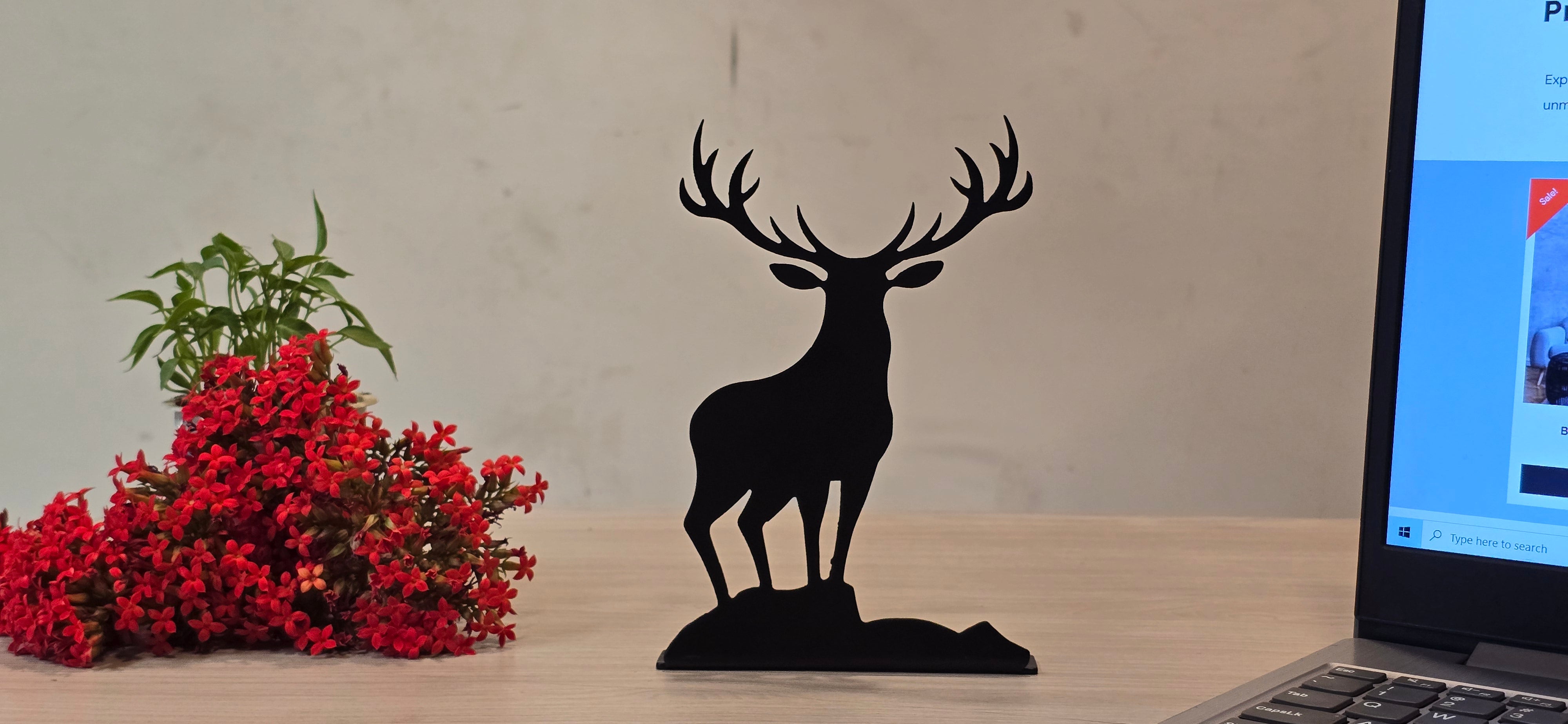 Deer metal art