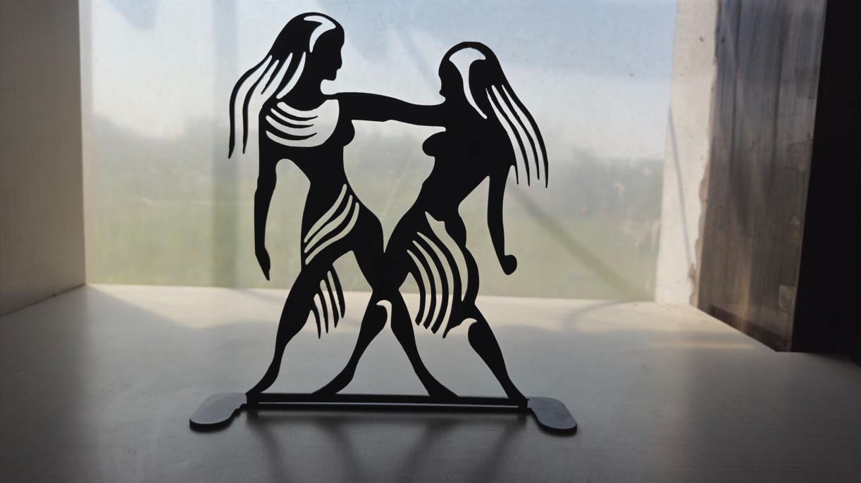 Gemeni Zodiac Sign metal art