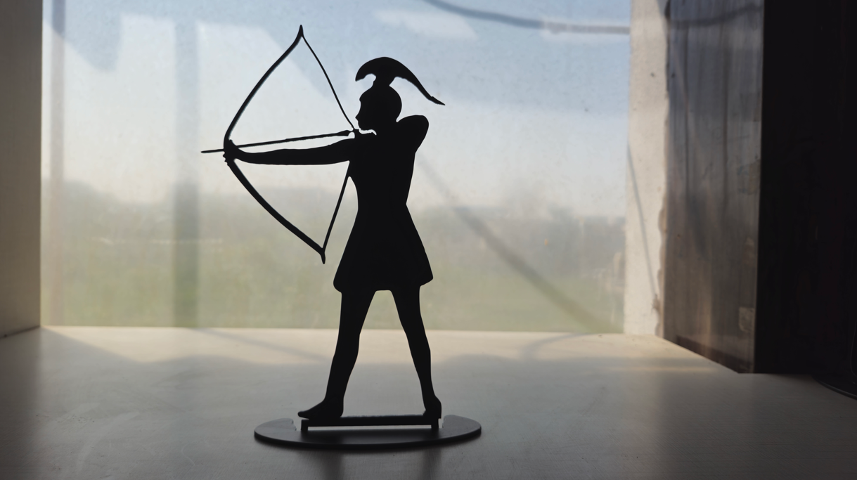 Archer Desktop metal art
